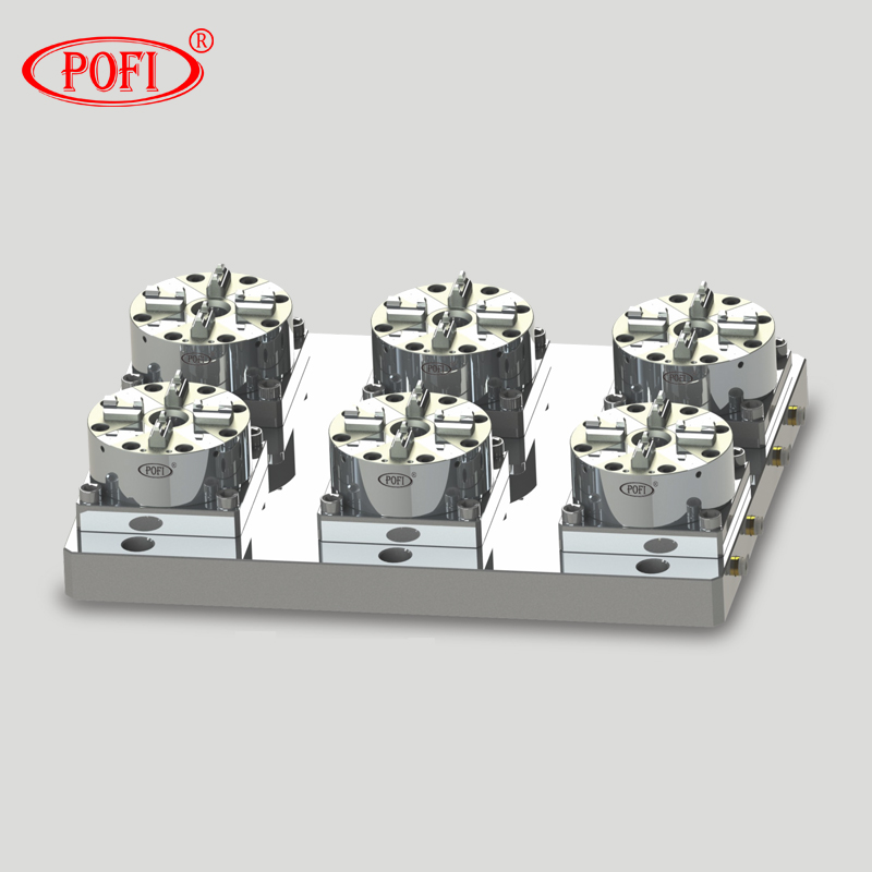PO-G0007 D100 6工位CNC氣動(dòng)卡盤(pán)
