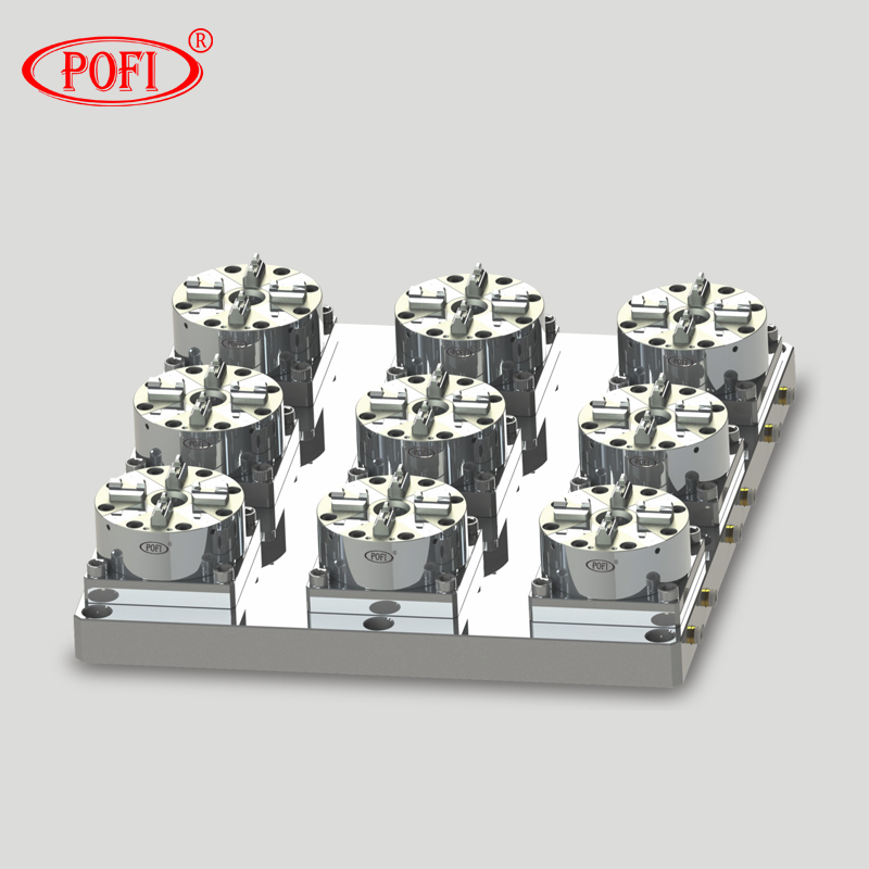 PO-G0006 D100 9工位CNC氣動(dòng)卡盤(pán)