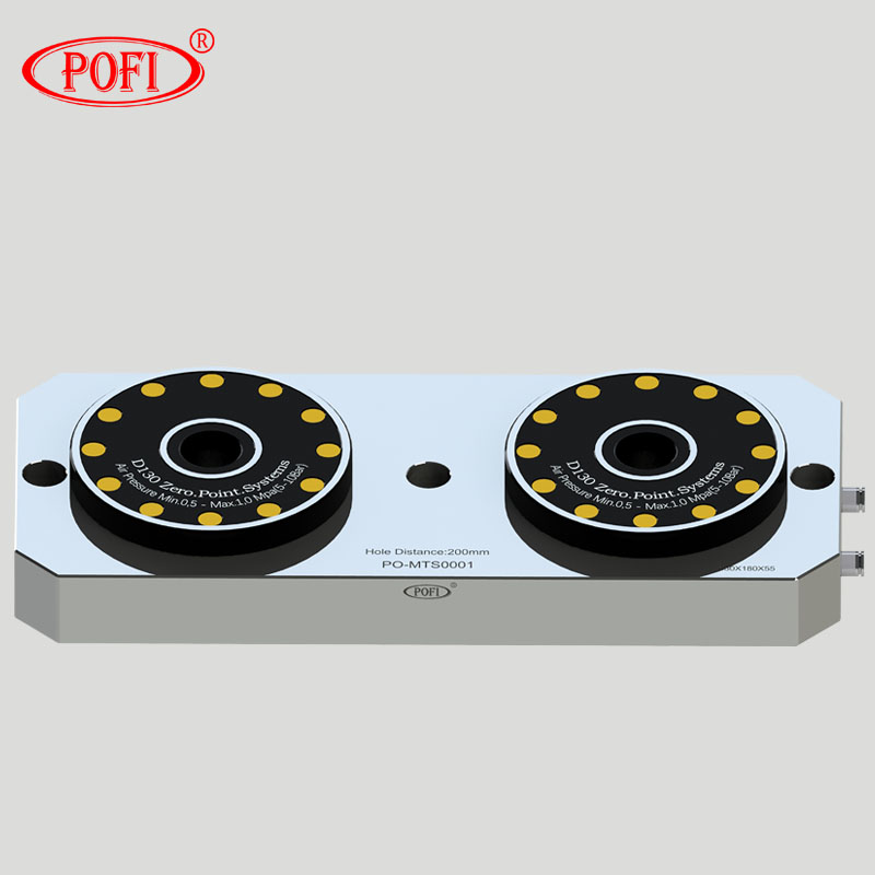 PO-MTS0001 D130 MTS兩頭零點氣動卡盤（中心距200）